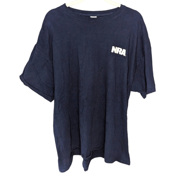 Gildan 2X Mens NRA national Rifle Association American Flag Bullet shirt 2XL - Picture 1 of 6